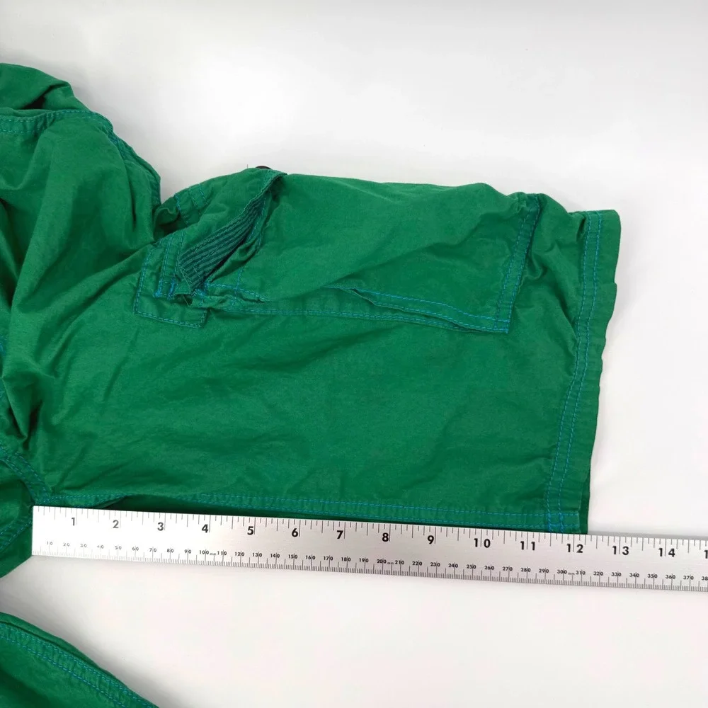 Mini Boden Boys Green Cotton Techno Cargo Shorts Adjustable Waist Size 12Y Skate - Picture 7 of 8